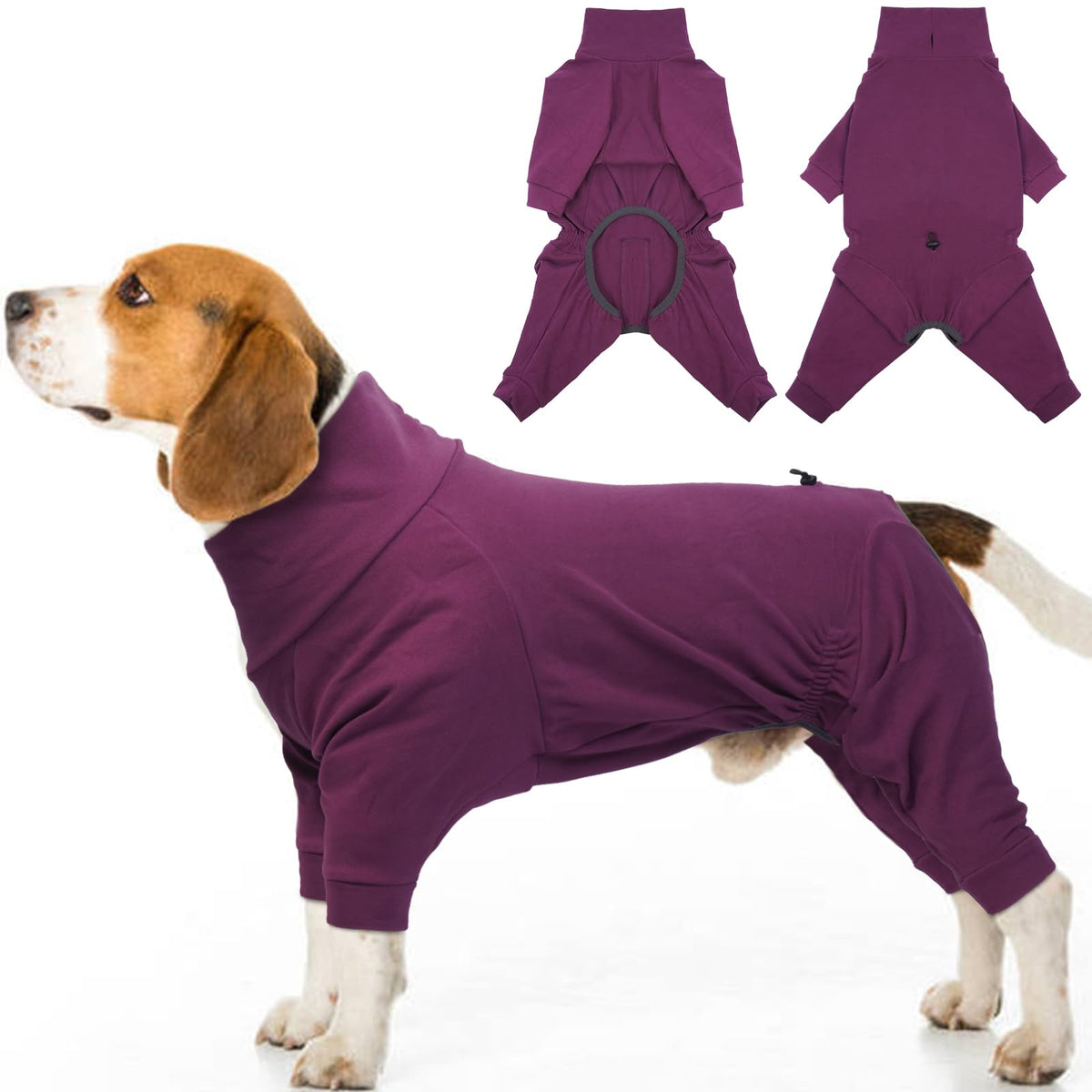 ADNIKIA abrigo de perro invierno, vista frontal, calor suave y cómodo gracias al fleece