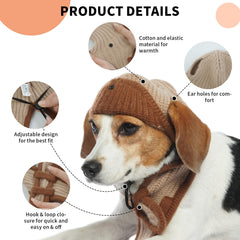ADNIKIA Gorro para perro con ajuste de mentón para mayor seguridad.