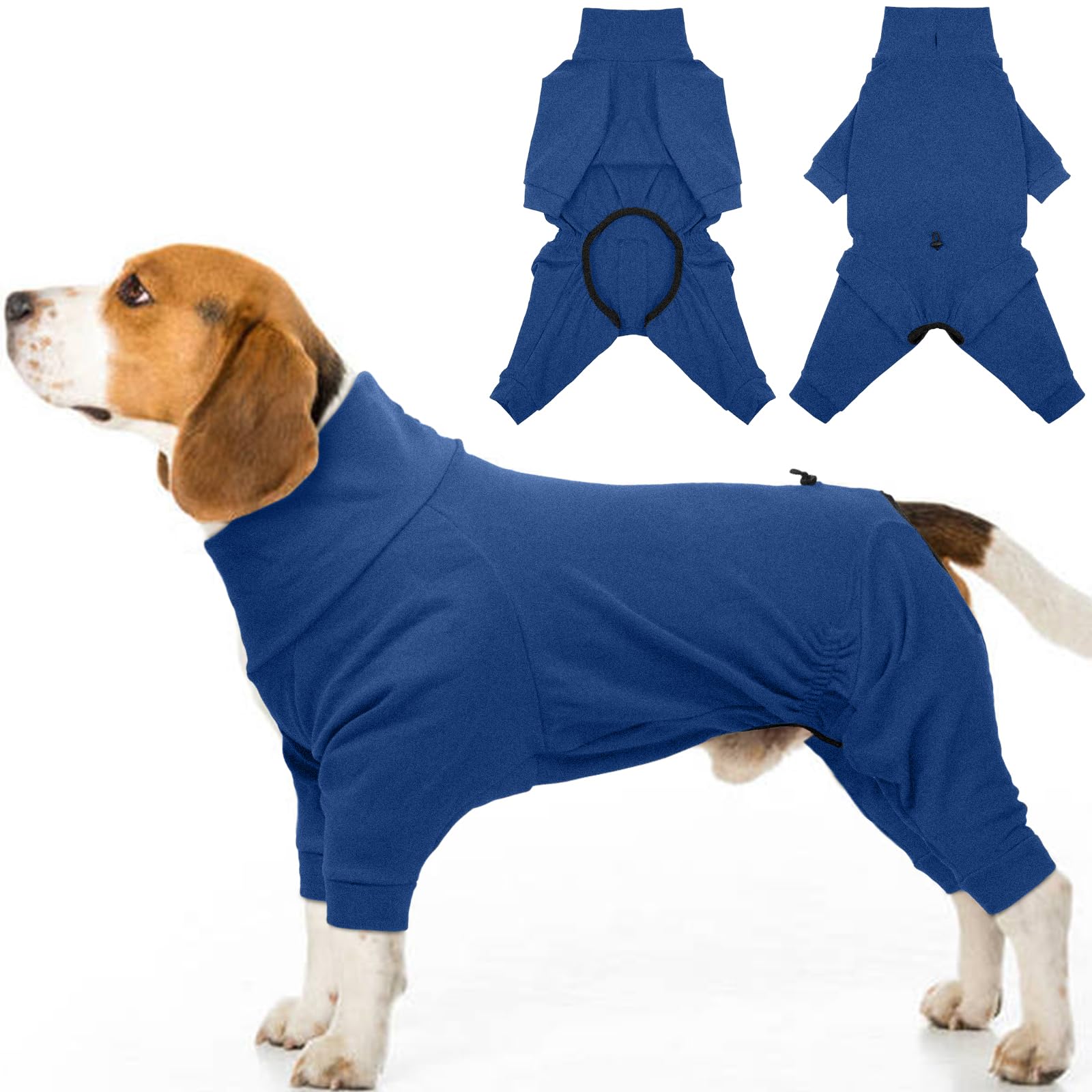 ADNIKIA Pijama perro cuello alto ajustable para mayor cobertura
