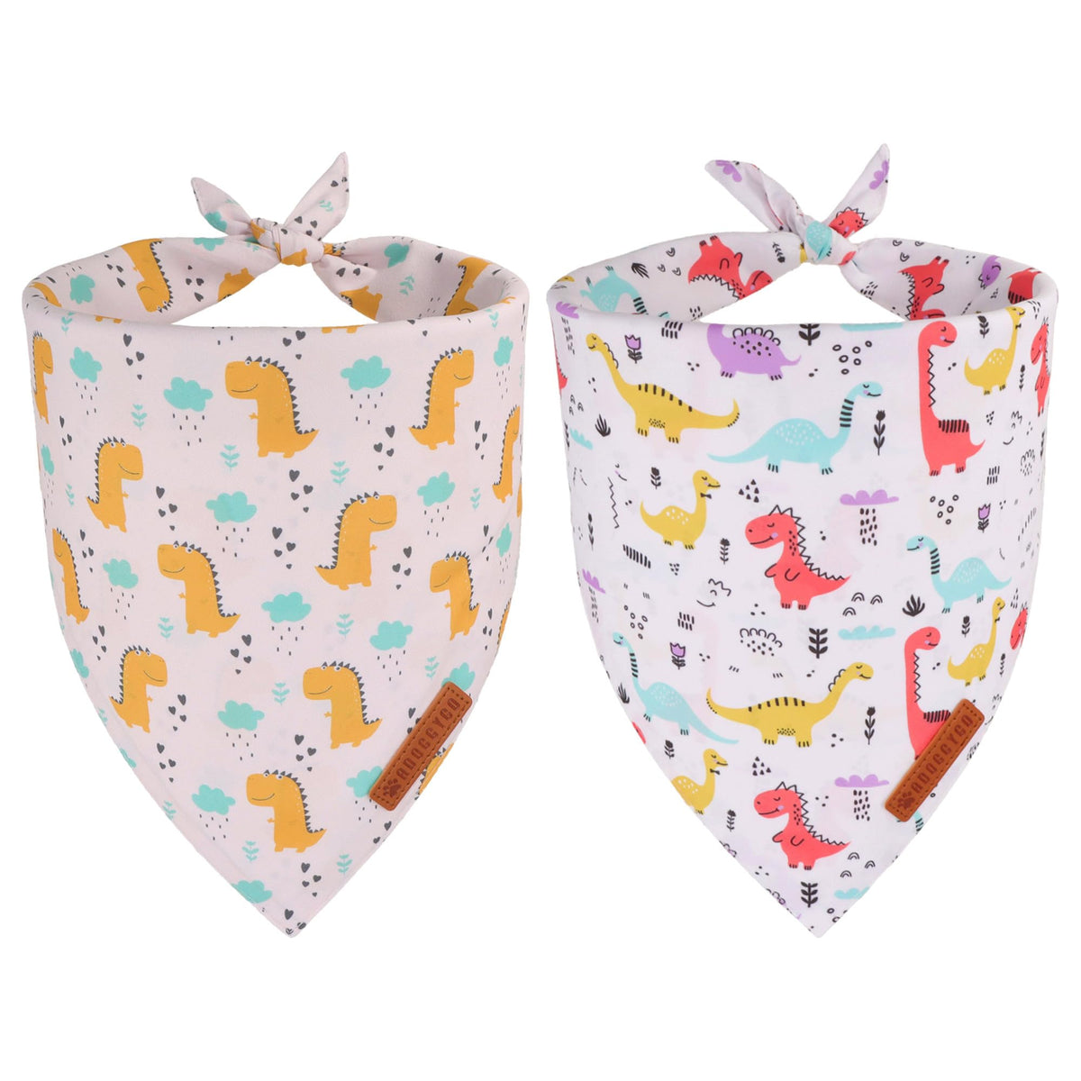 ADOGGYGO bandana dino con patrón colorido para paseos y fotos