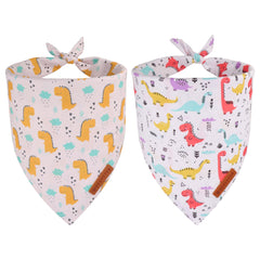 ADOGGYGO bandana dino con patrón colorido para paseos y fotos