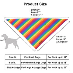 Bandana diseño arcoíris ADOGGYGO, estilo colorido diario