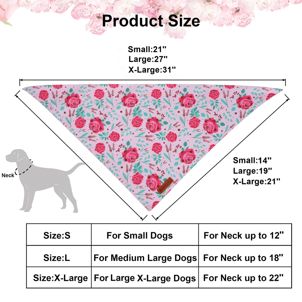 Costuras limpias y doble capa, ADOGGYGO bandana floral para mayor durabilidad.