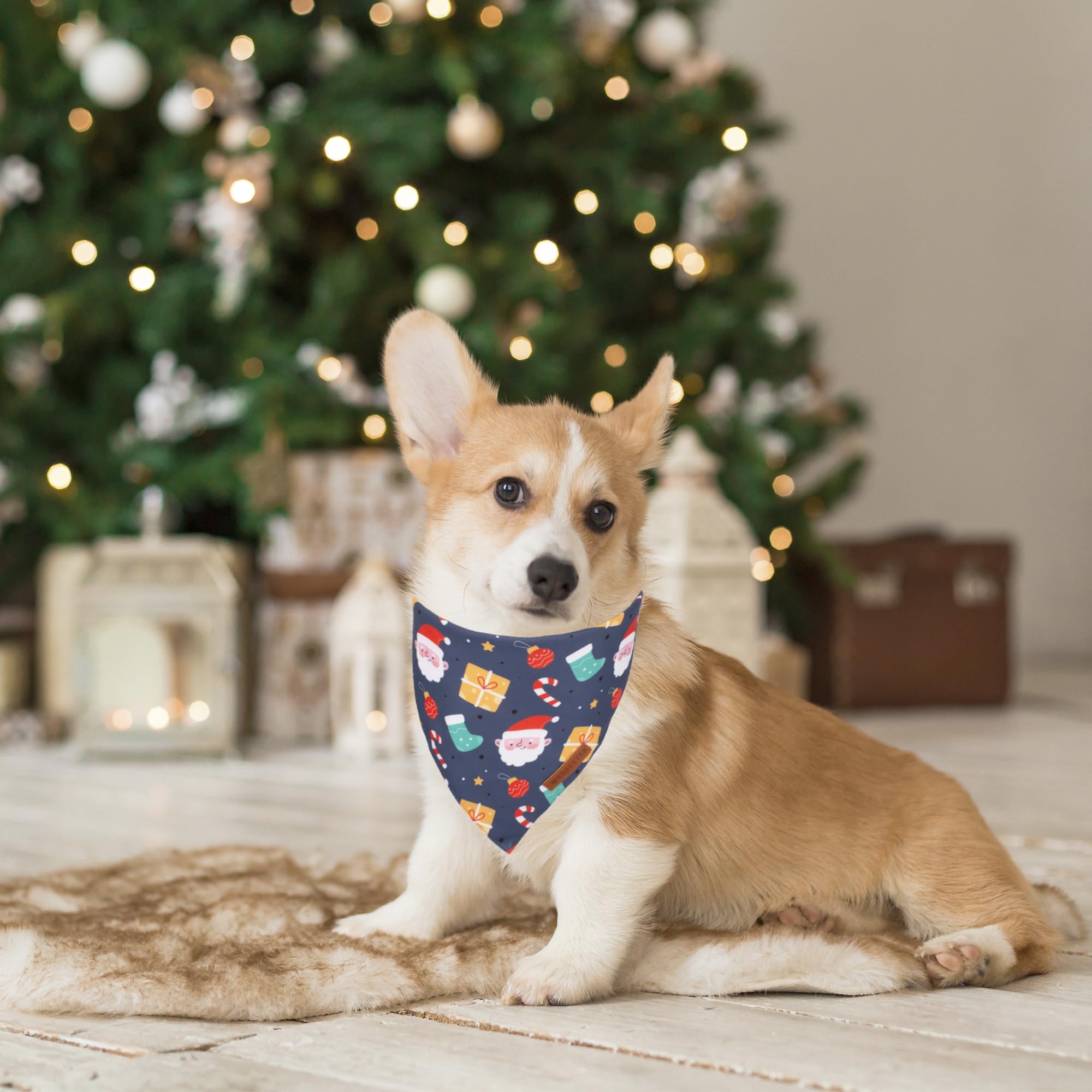 ADOGGYGO bandana navidad perro arbol navideño, realza el estilo diario