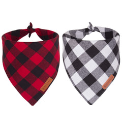adoggygo bandana navidad para perro, roja a cuadros, ideal para fotos festivas