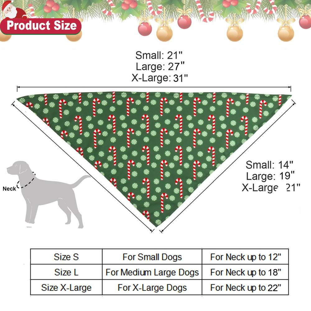 ADOGGYGO bandana navideña suave y transpirable para perros pequeños