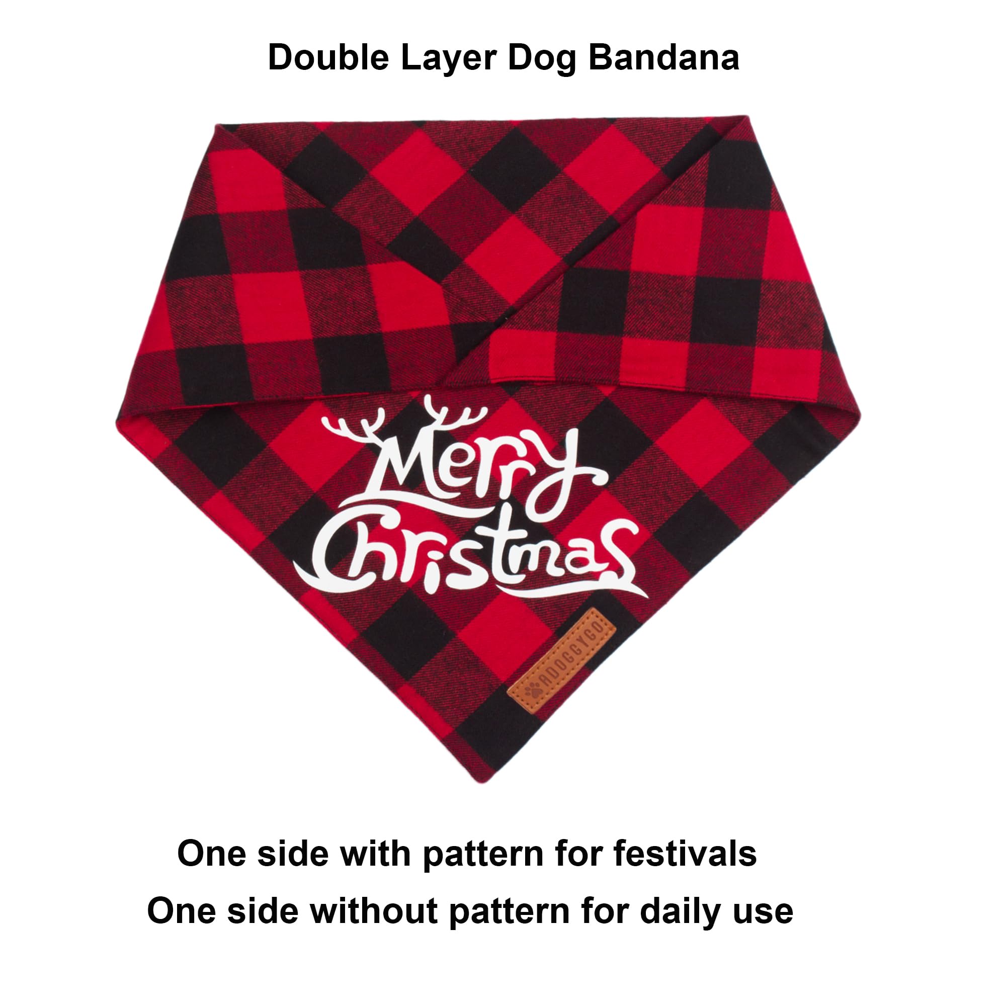 ADOGGYGO Paquete festivo de bandanas, regalo ideal para mascotas.