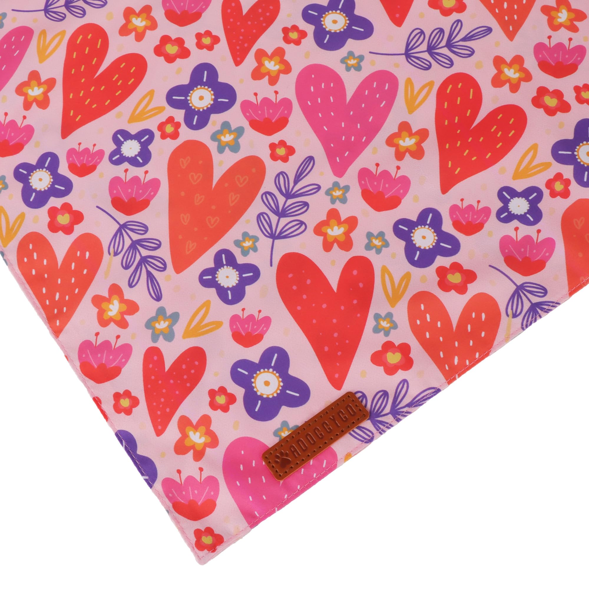 ADOGGYGO Paquete de dos bandanas valentinas para combinar estilos