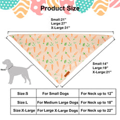 ADOGGYGO Bandana de Pascua con costura resistente, duradera para mascotas activas.