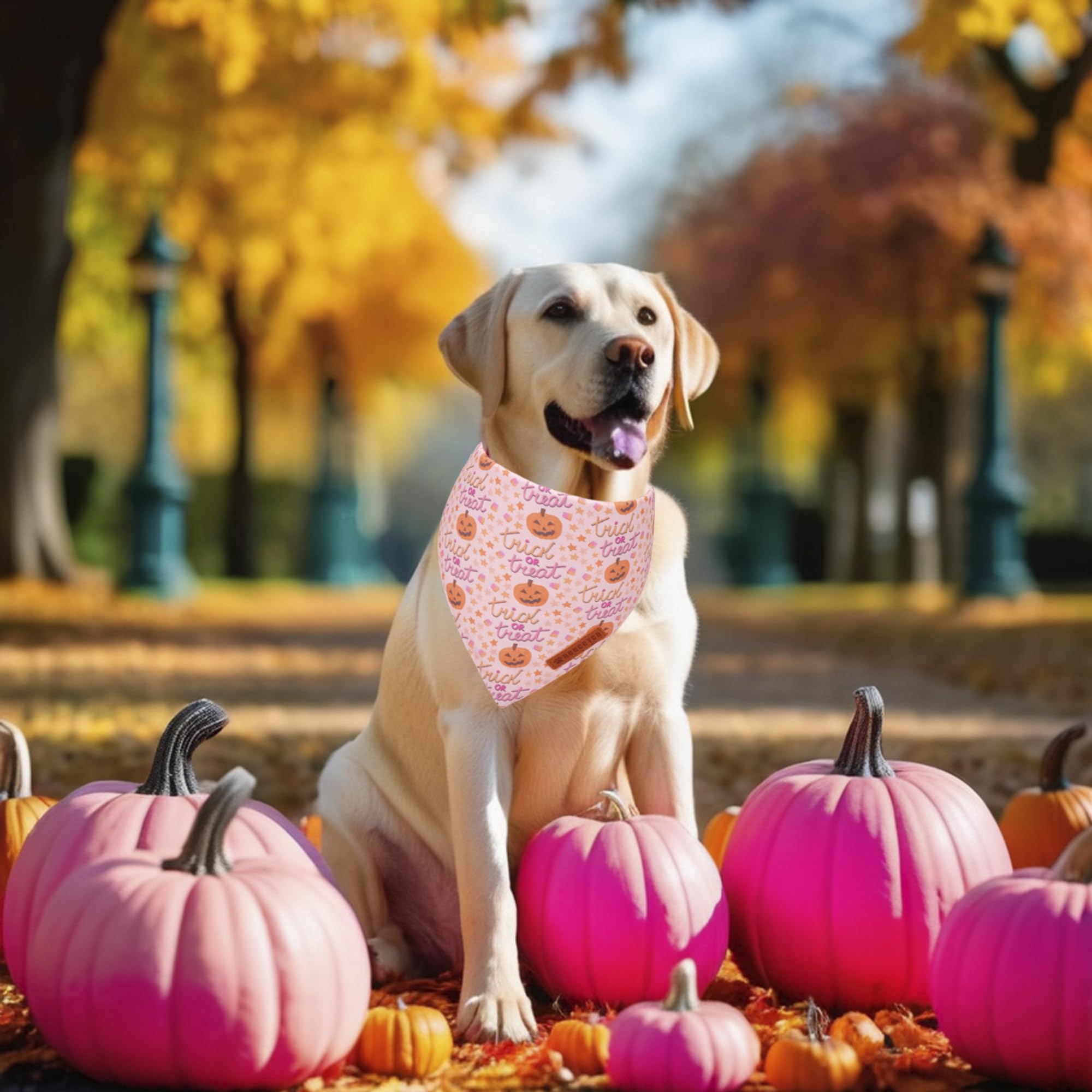 Bandana ADOGGYGO para paseos y sesiones de fotos de Halloween.