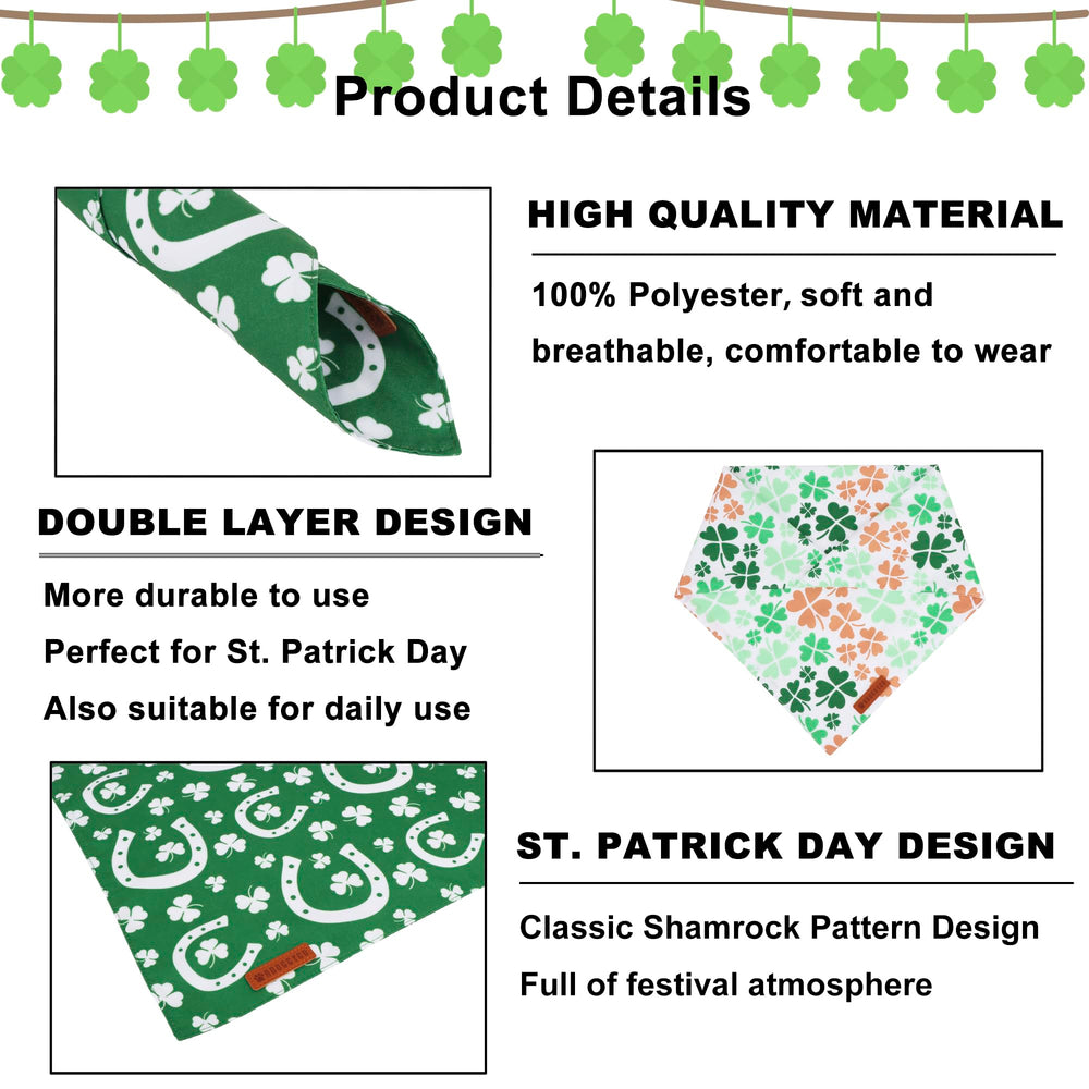 ADOGGYGO Bandana doble verde, duradera para aventuras diarias.