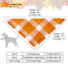 ADOGGYGO bandana Halloween naranja para perro.