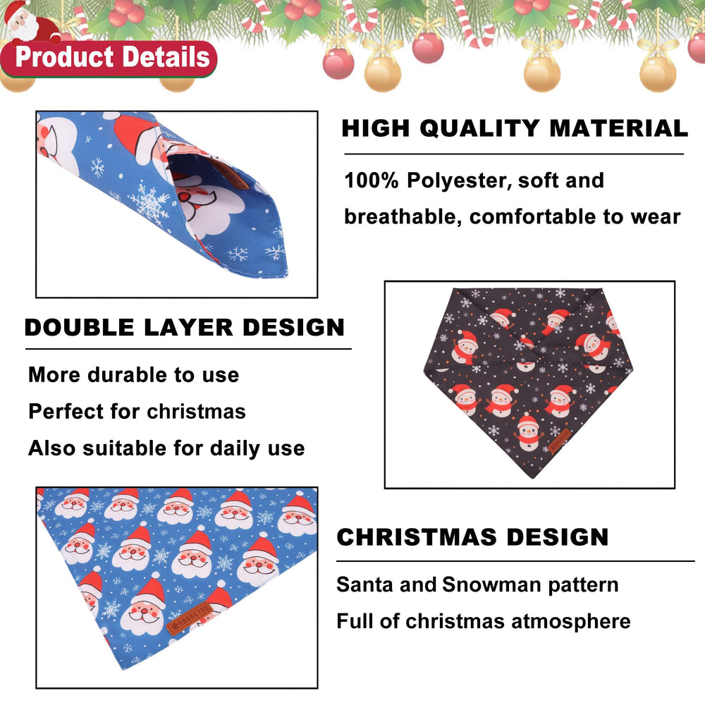 ADOGGYGO bandana para ocasiones festivas, ideal para sesiones de fotos navideñas.
