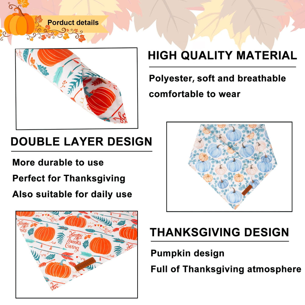 Bandana para perros en tallas variadas, ideal para el otoño y salidas al exterior.