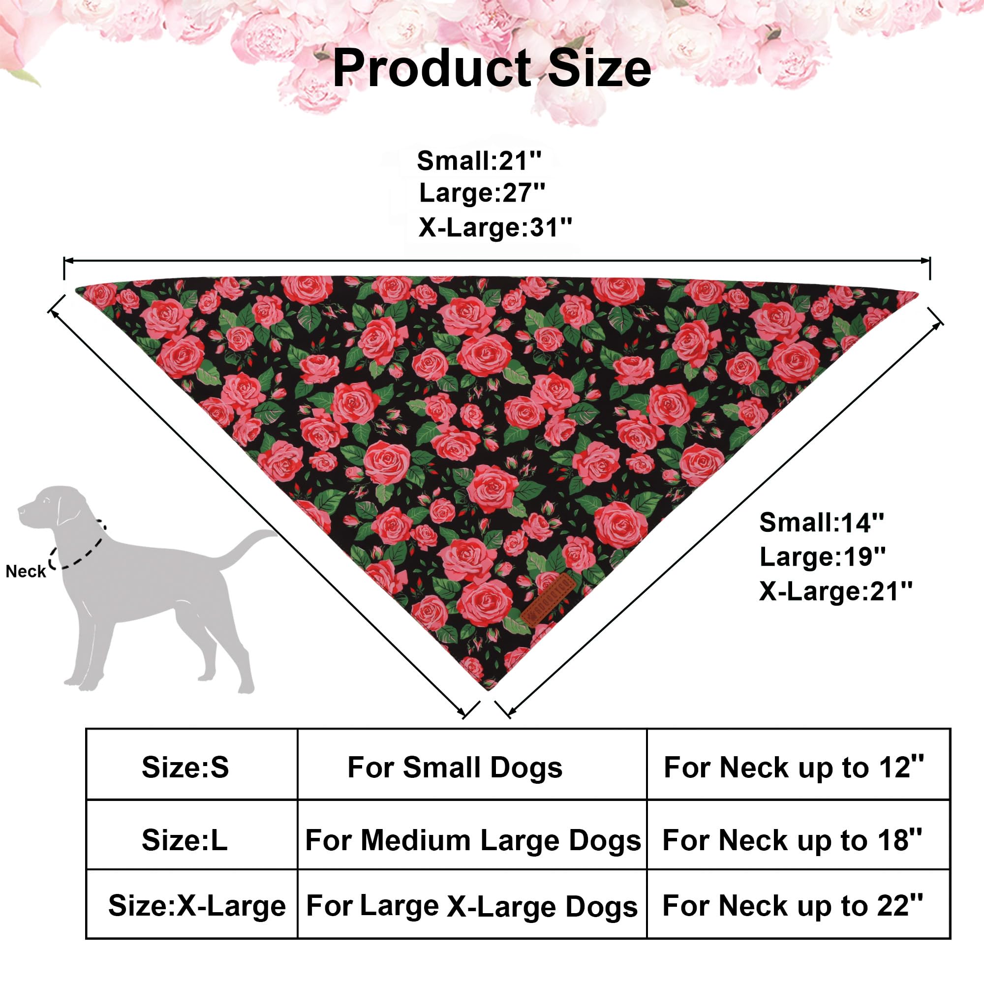 Uso diario y eventos con la bandana floral ADOGGYGO.