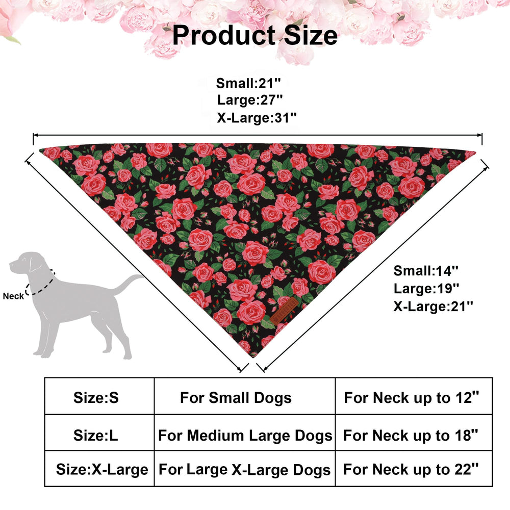 Uso diario y eventos con la bandana floral ADOGGYGO.