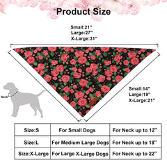 Uso diario y eventos con la bandana floral ADOGGYGO.