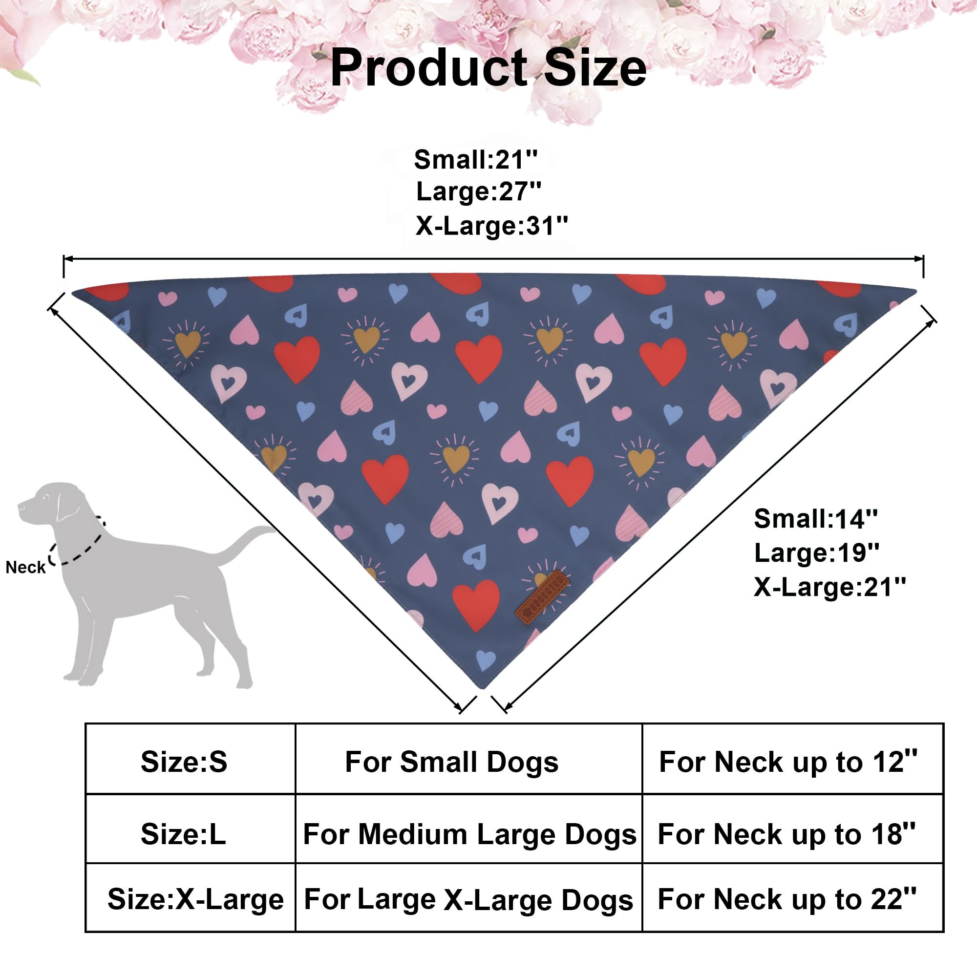 Bandana ADOGGYGO para sesiones de fotos de San Valentín.