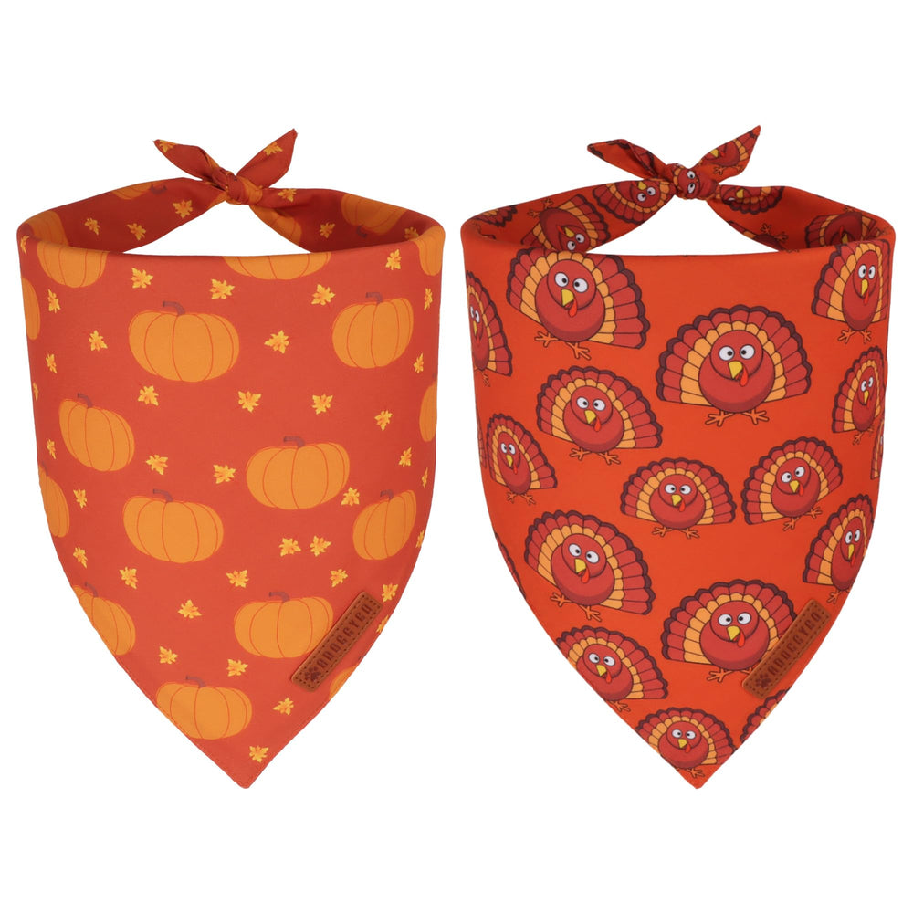 Bandana ADOGGYGO calabaza-pavo naranja para salidas festivas