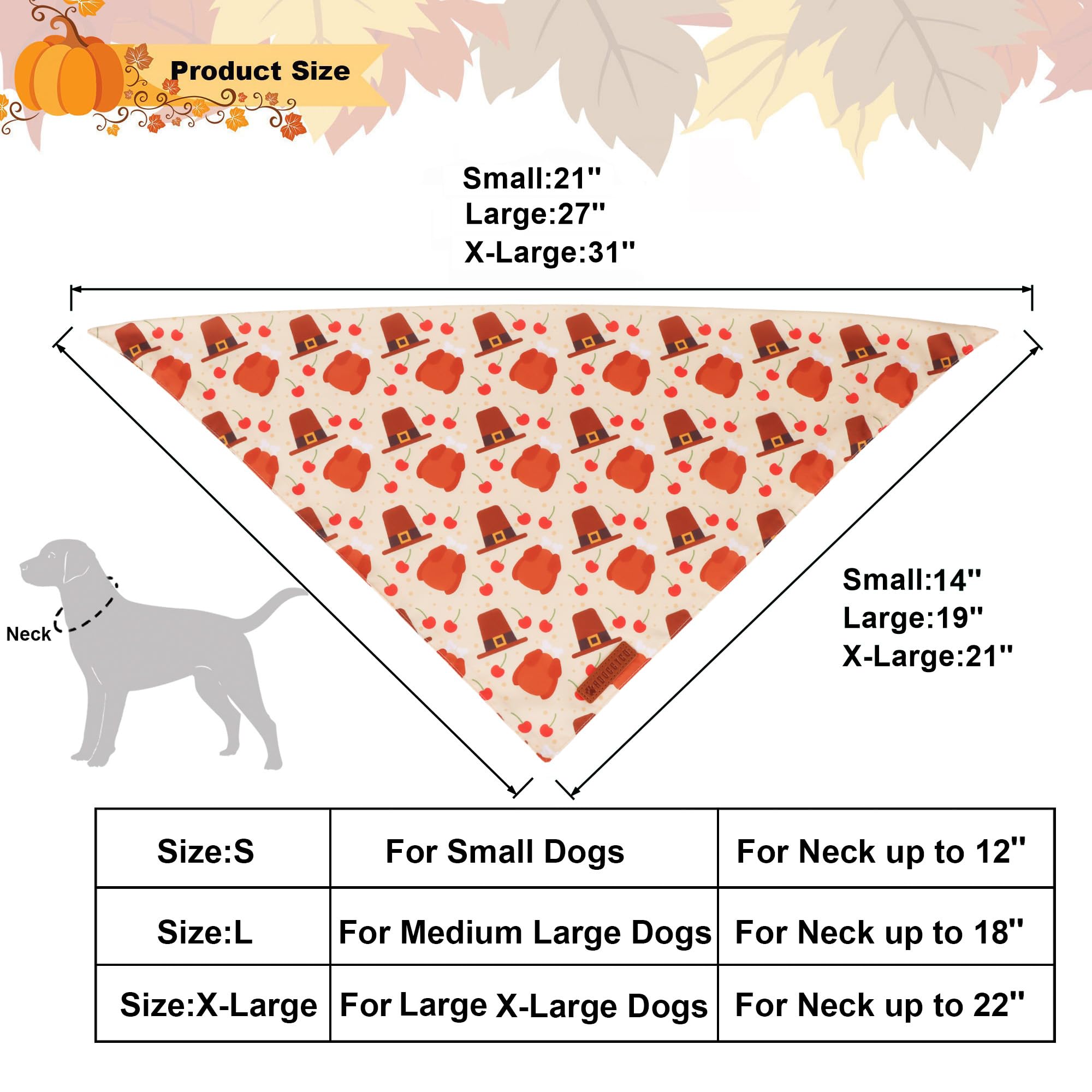 Bandanas ADOGGYGO con ajuste ajustable, ideal para tallas diferentes