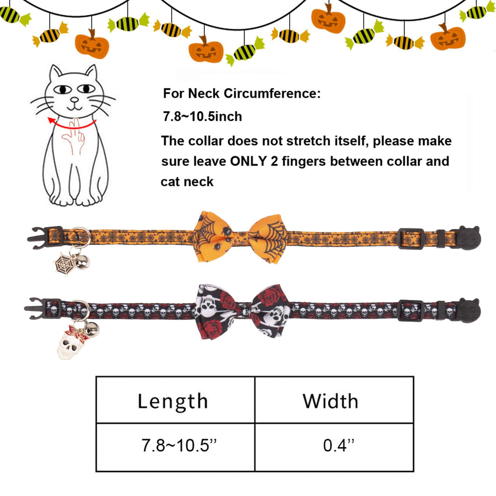 ADOGGYGO collar con lazo removible y campana para gatos.