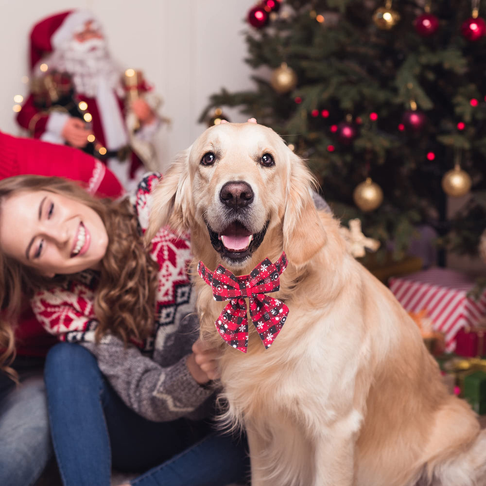 ADOGGYGO collar navideño con lazo removible, práctico y cómodo