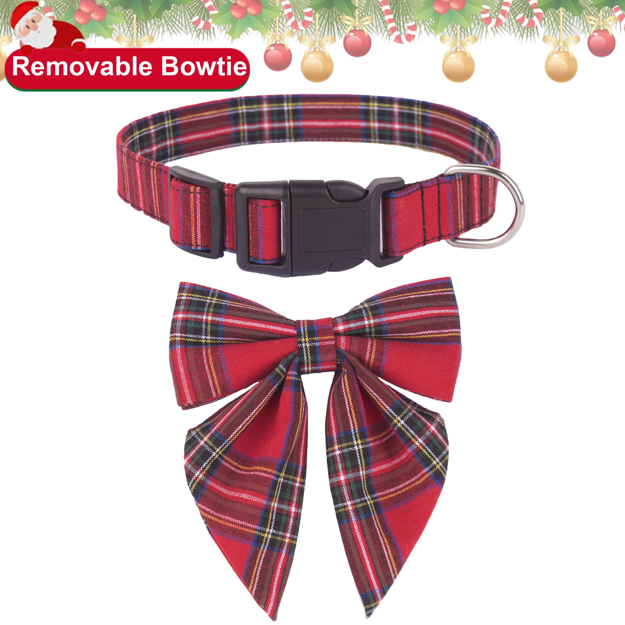 Contenido del paquete: collar navideño ADOGGYGO para perros.