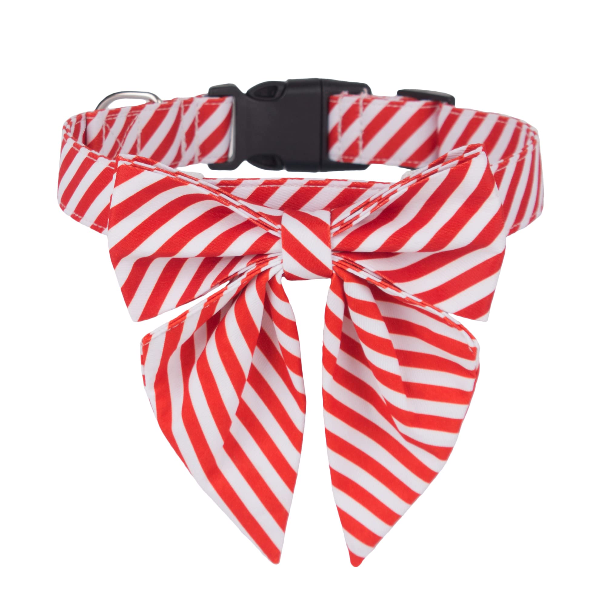 Collar ADOGGYGO navidad con lazo ajustable para perros, cómodo y festivo.