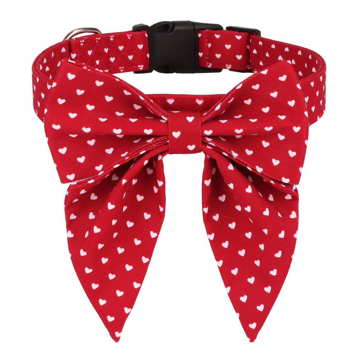 ADOGGYGO collar Valentino con corazón rojo para paseos elegantes