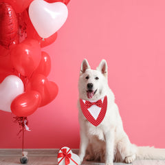 ADOGGYGO Corbatín-bandana tuxedo suave, ideal para perros grandes