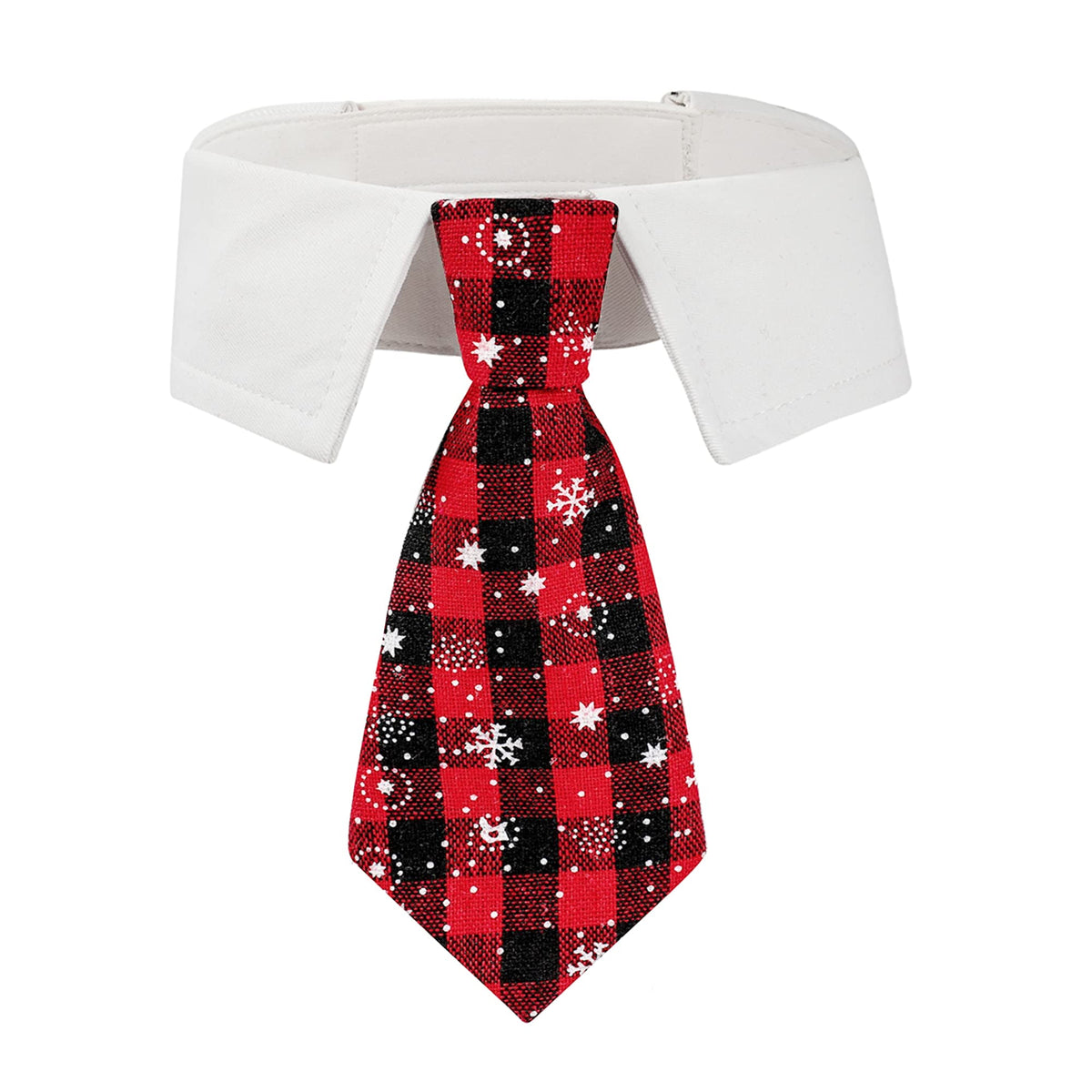 ADOGGYGO corbatín navideño para perro en rojo y negro, elegante para fiestas