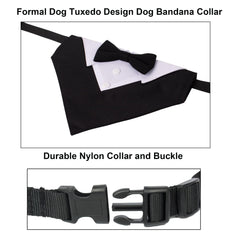 ADOGGYGO lazo negro para collar; ideal para salir de forma elegante en eventos.