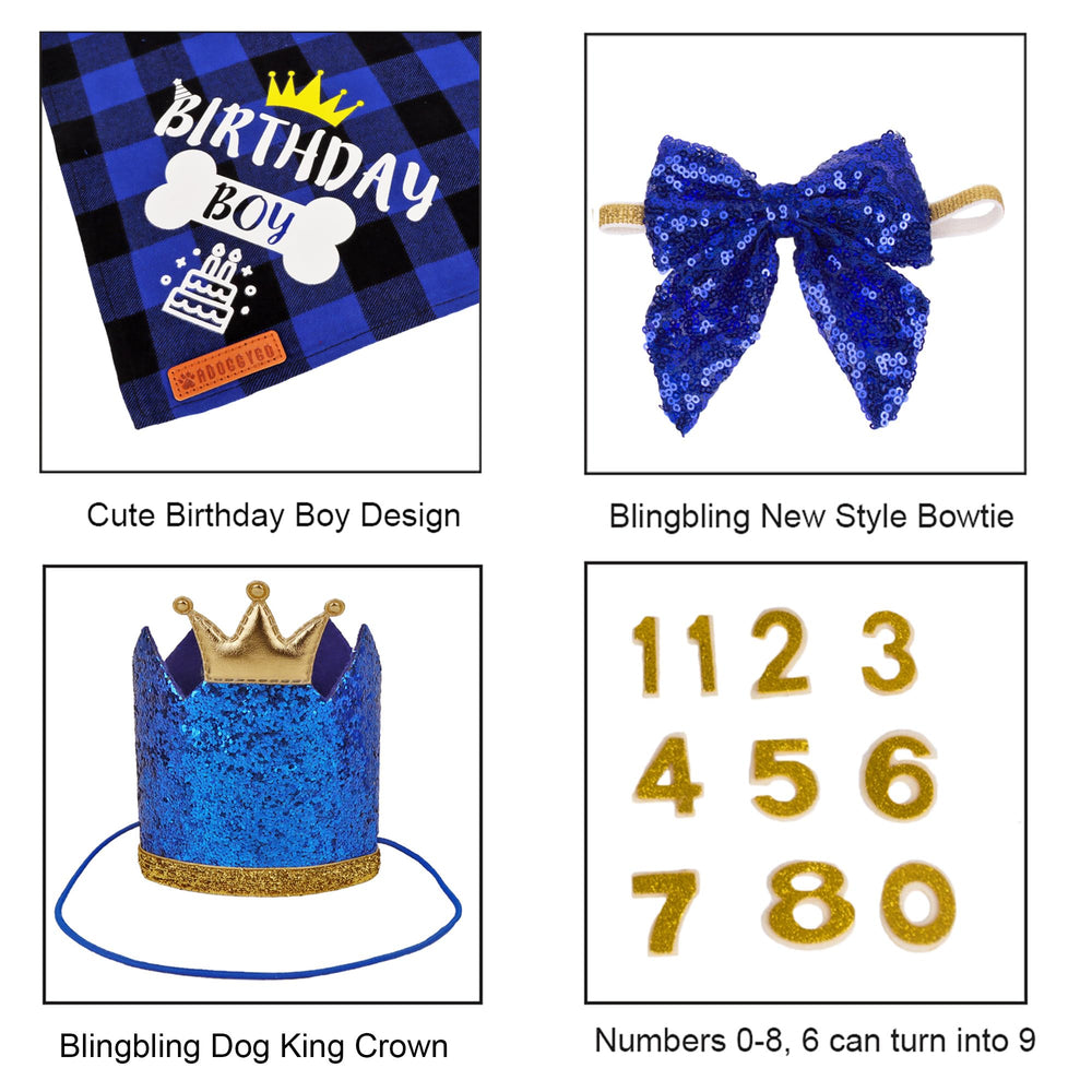 ADOGGYGO numero cumpleaños para perro, indica la edad con estilo en la celebración.