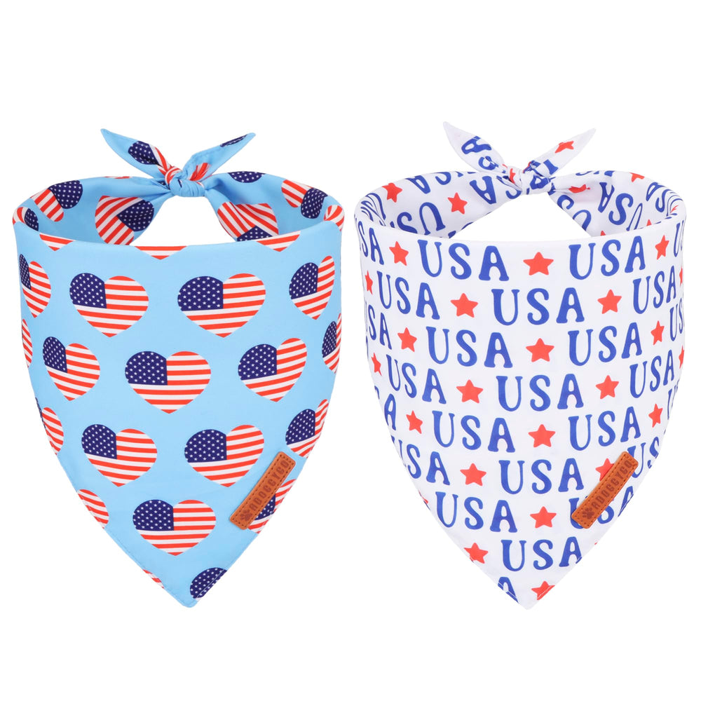 ADOGGYGO pañuelo patriota con bandera azul para paseos festivos