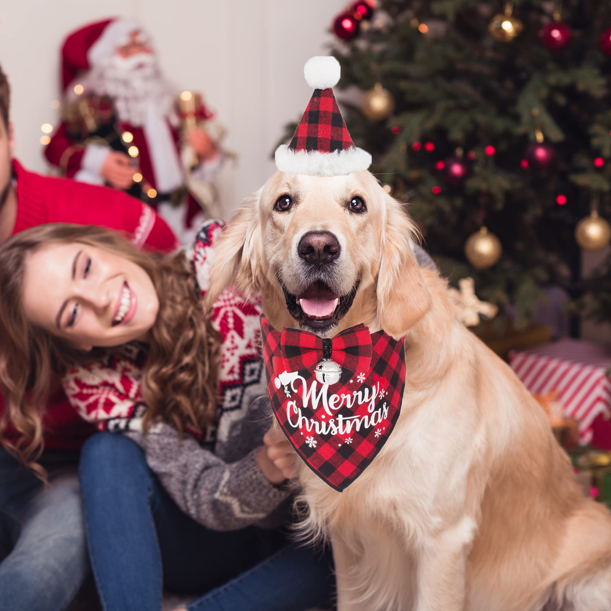ADOGGYGO sombrero navideño para perros, cómodo y duradero para días festivos.