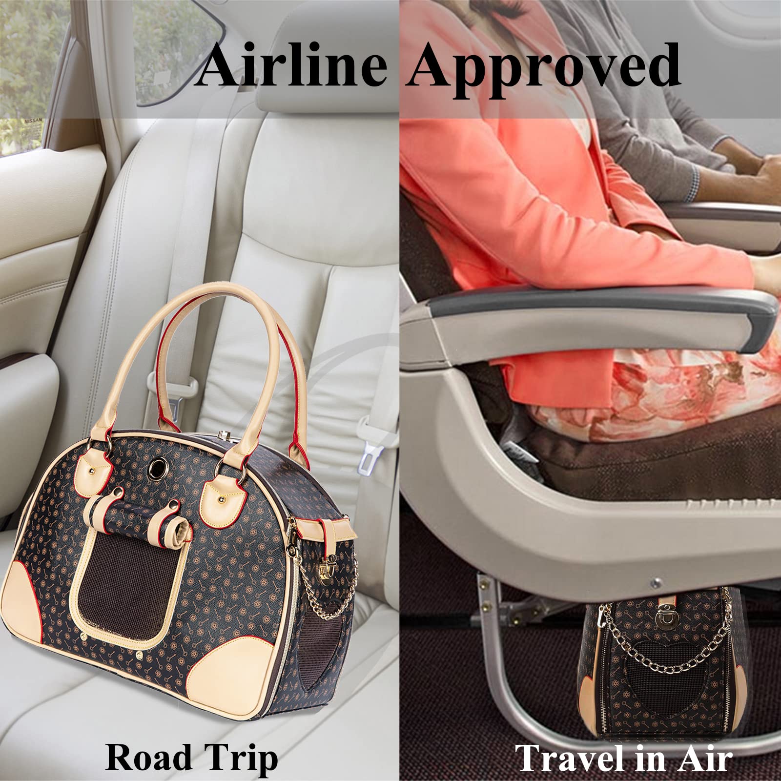 Adriene's Choice bolsillo lateral con cremallera, espacio extra para accesorios