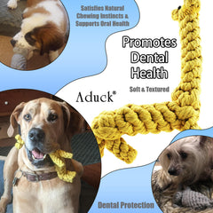 ADUCK cuerda dental para perros, masaje encías durante la mordida