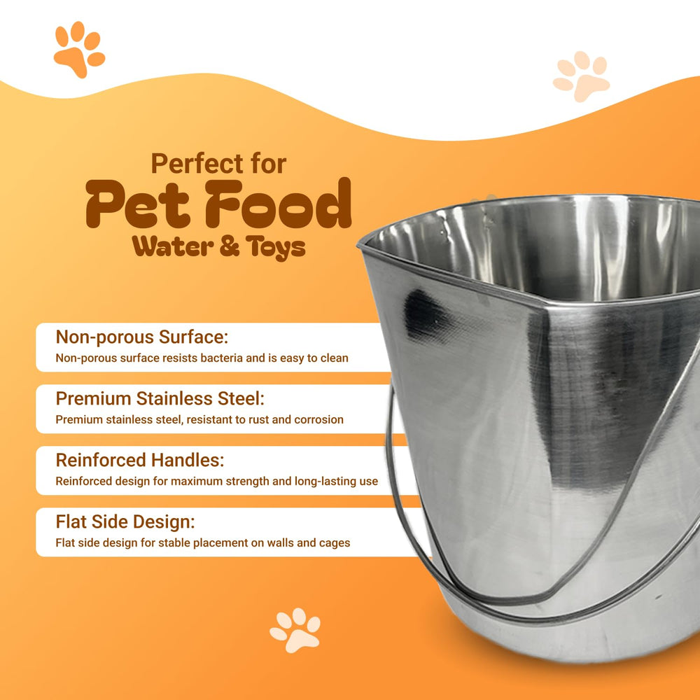 Advance PET Products balde acero inoxidable apto para lavavajillas, limpieza rápida