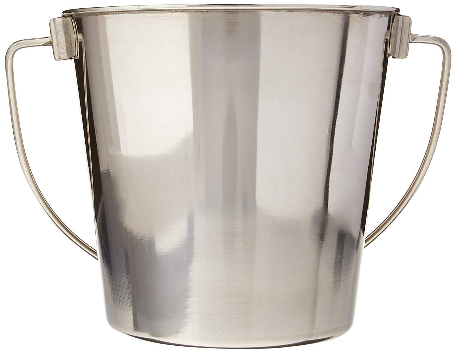 Advance Pet Products cubo de acero inoxidable 2qt montado en jaula para evitar derrames.