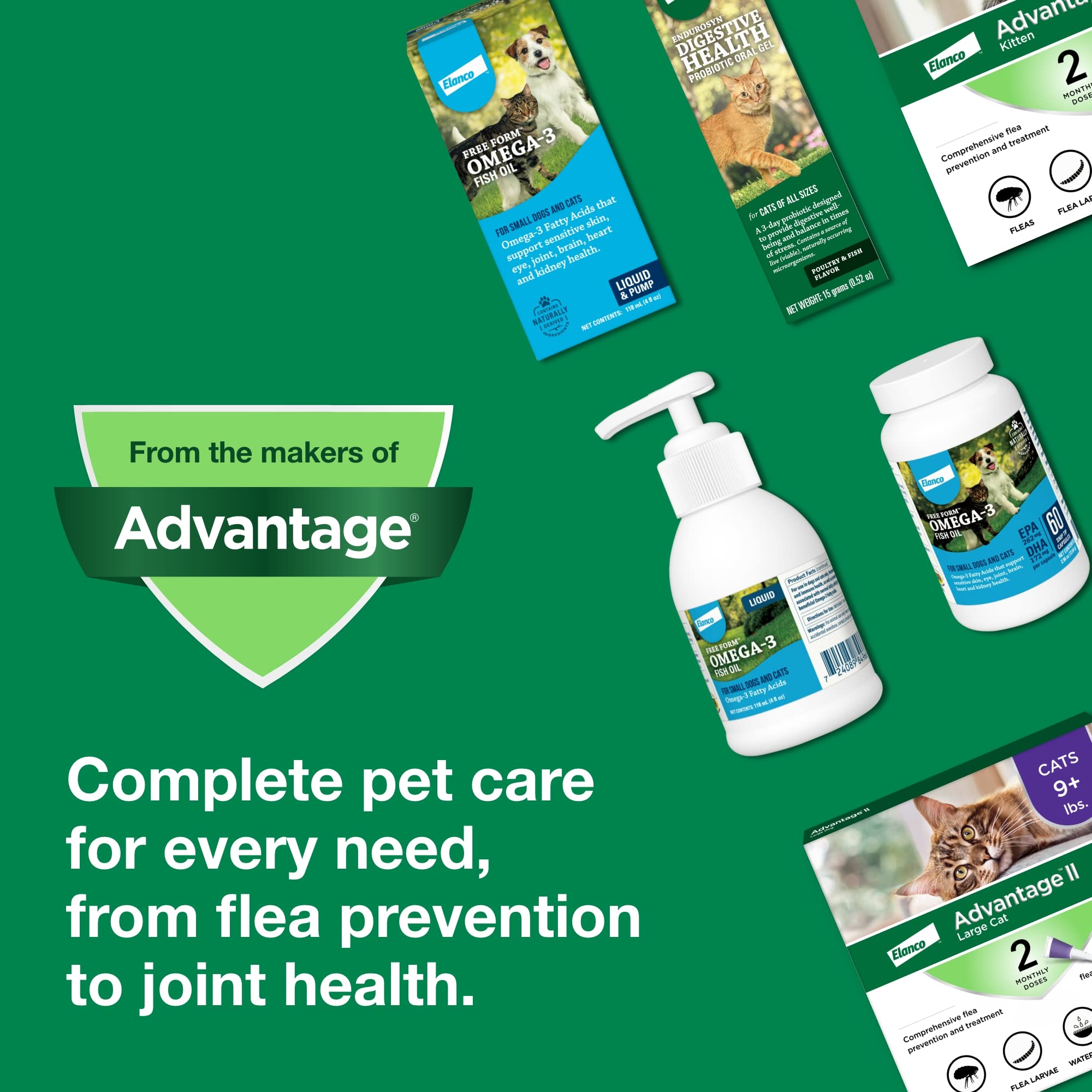 Uso de Advantage II Gato Pequeño en interiores y exteriores.