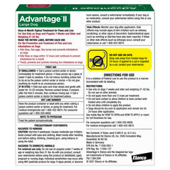 Advantage II para perro grande, control de pulgas y huevos
