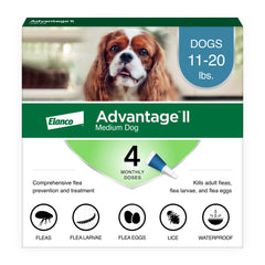 Advantage II para perros medianos: aplicación tópica rápida para protección continua.