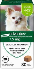 Advantus: bocaditos de acción rápida contra pulgas en perros.