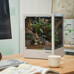 ADVINCI terrario con marco de aluminio, vidrio cristal para una visibilidad clara