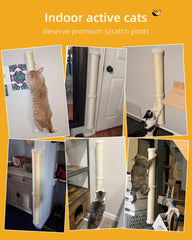 Rascador horizontal de pared Aechonow, crea paso cómodo.