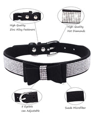 Aecllcea collar con diamantes para perro grande, brillo duradero para ocasiones especiales.