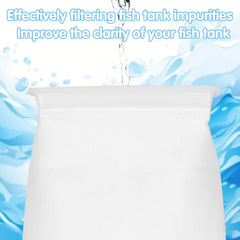 Aemygo bolsa filtro fieltro rectangular para acuario reutilizable y duradera.