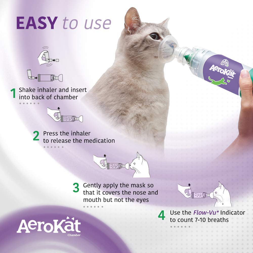 Aerokat set completo contiene dos mascarillas y accesorios para gatos.