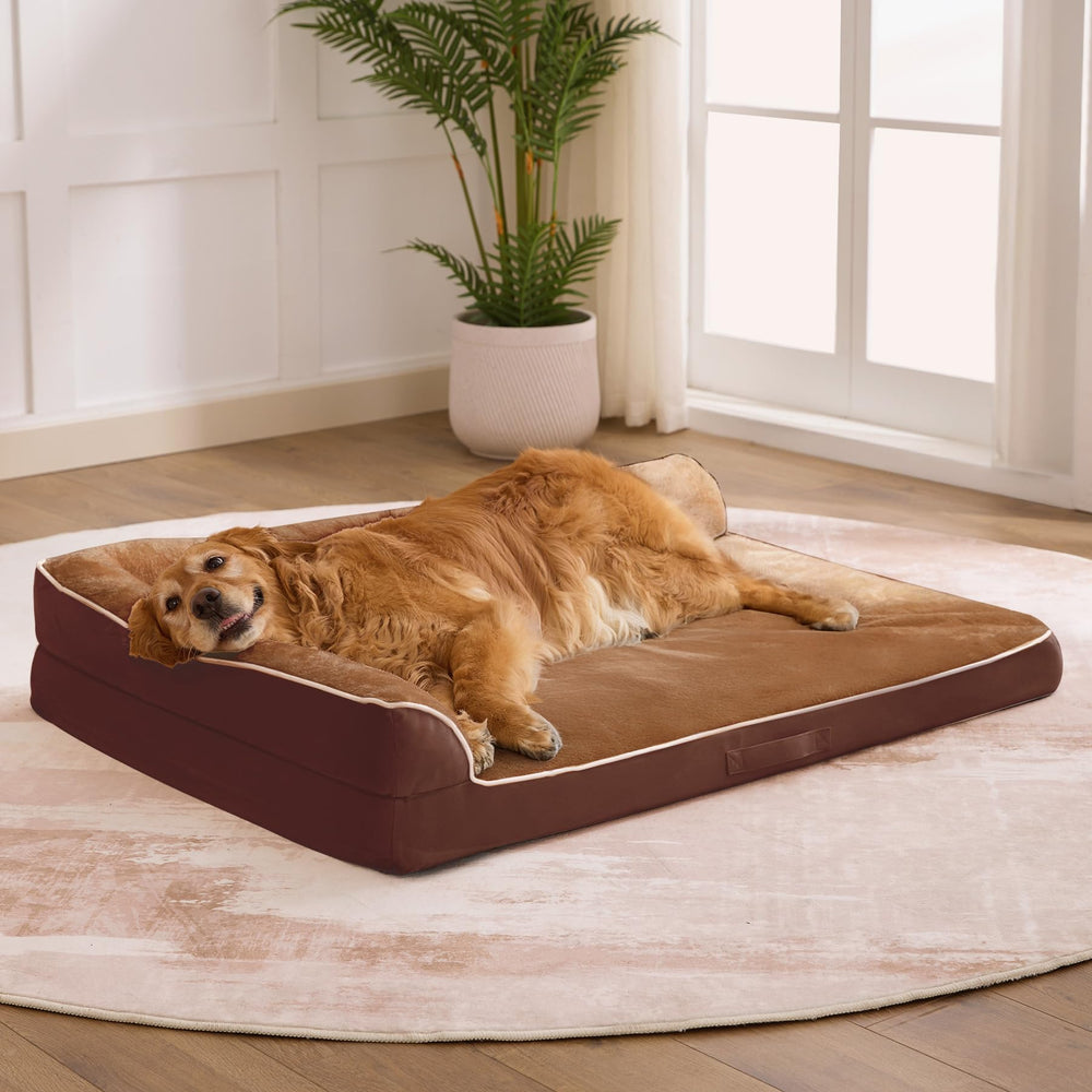 Aeroluxe Cama para perro con espuma ortopédica que alivia presión en articulaciones.