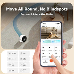 AEZ Robot Camera audio bidireccional: habla y escucha a tus seres queridos.